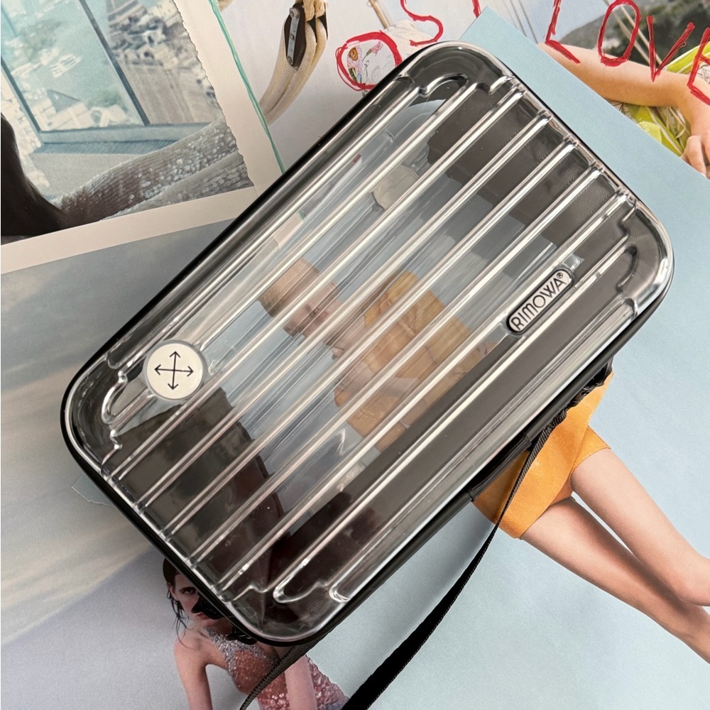 Rimowa x Off White Clear Storage Keepsake Travel Clutch Unisex Luxury Collab